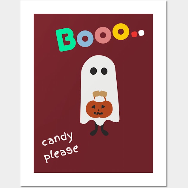 Boo, Candy Please Wall Art by Creativity Haven